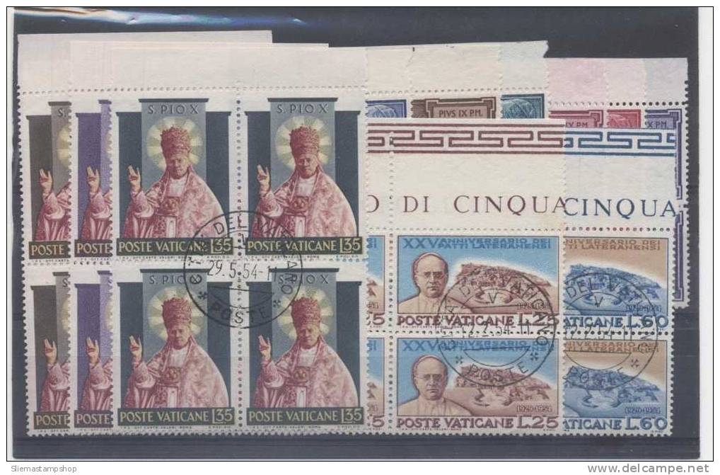 SAN MARINO - 1954, 3 SETS - V3361 - Used Stamps