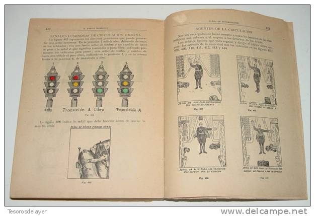 Antiguo Libro Curso De Automovilismo -  Nociones De Física Y Descripción Del Automóvil. RABASA DOMENECH, M. - Madrid, In - Handwetenschappen