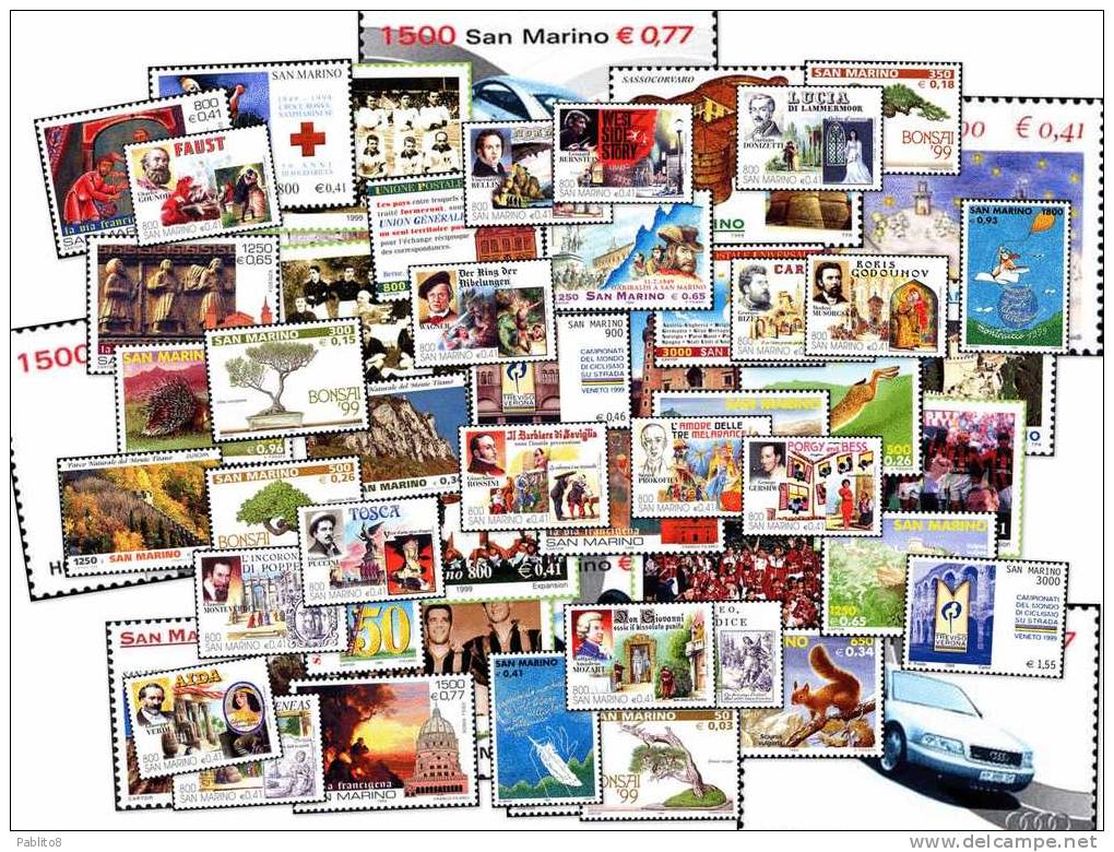 SAN MARINO 1999 ANNATA COMPLETA MNH - Komplette Jahrgänge