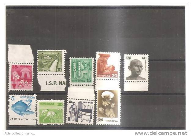 49038)n°9 Valori Indiani - Nuovi - Unused Stamps