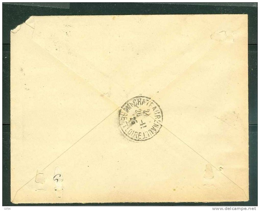 Lettre Recommandée De Nantes RP 63 Affranchie à 1,05 ( Maury N°121 + N°111 ) Le 26/11/1925 ) -BB11003 - Storia Postale