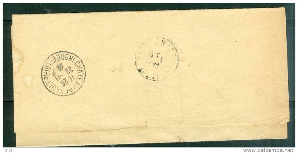 Lettre Recommandée De Bordeaux Salinières Affranchie à 0,60 Fr  ( Maury N°144 Seul ) Le 21/11/1922) -BB11007 - Lettres & Documents