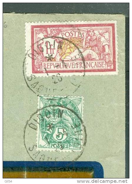 Lettre Recommandée De  Digouin Affranchie à 1,05fr  ( Maury N°121 + N° 111) Le 11/04/1926) -BB11009 - Storia Postale