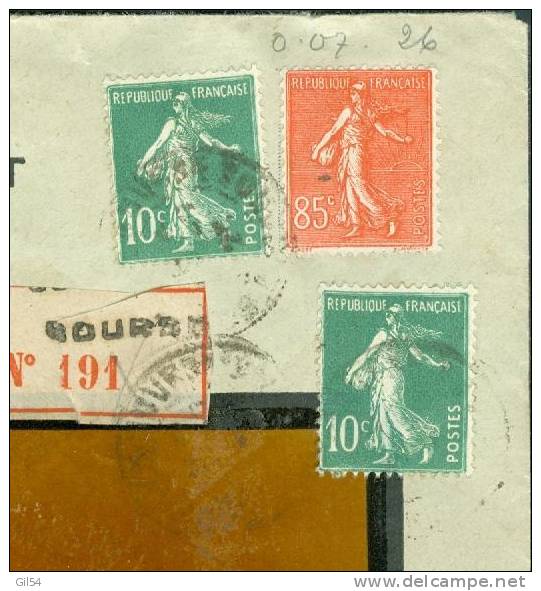 Lettre Recommandée De Bordeaux  Affranchie à 1,05 Fr ( Maury N° 204+ 159 X 2 ) Le 21/07/1925 - Bb11014 - Storia Postale