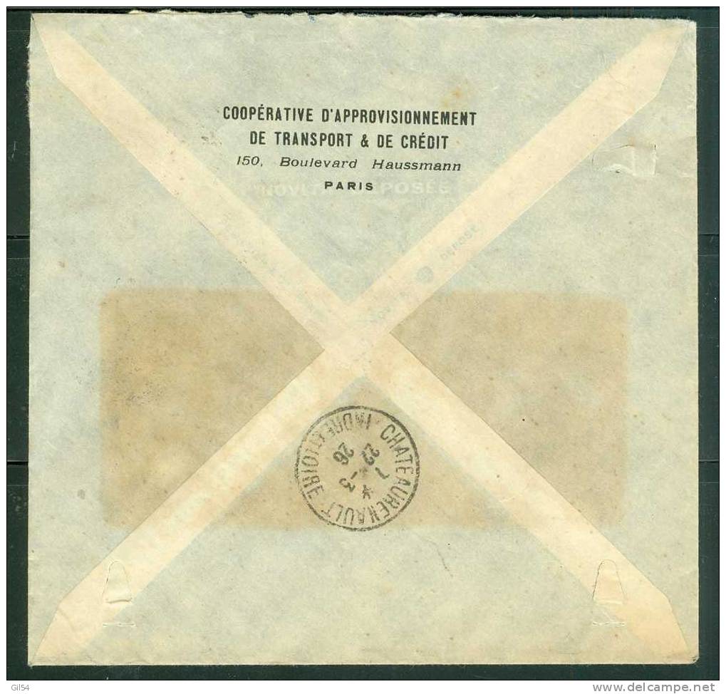 Lettre Recommandée De Paris 47  Affranchie à 1,05 Fr ( Maury N° 195 SEUL  ) Le 20/03/1926 - Bb11016 - Brieven En Documenten