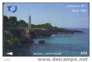 # JAMAIQUE 30 Negril Lighthouse $50 Gpt 04.95  Tres Bon Etat - Jamaïque