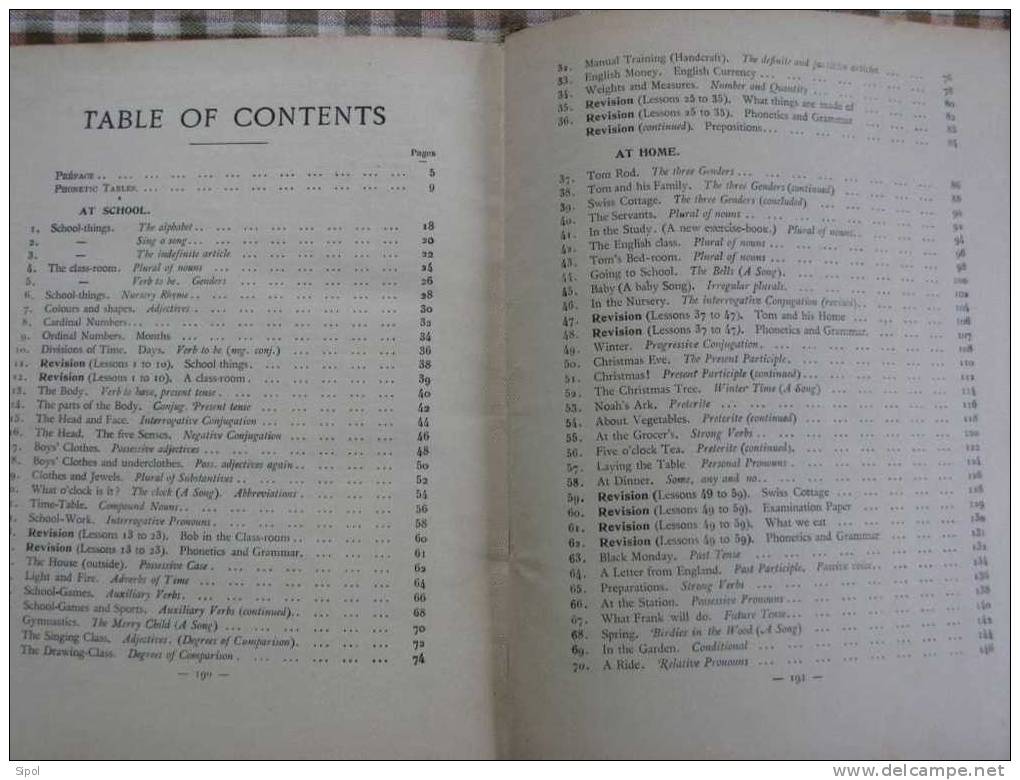 The Boy ' S Own Book - H.Didier Editeur  1912 - 189 Pages Avec Traces D âge - Langue Anglaise/ Grammaire