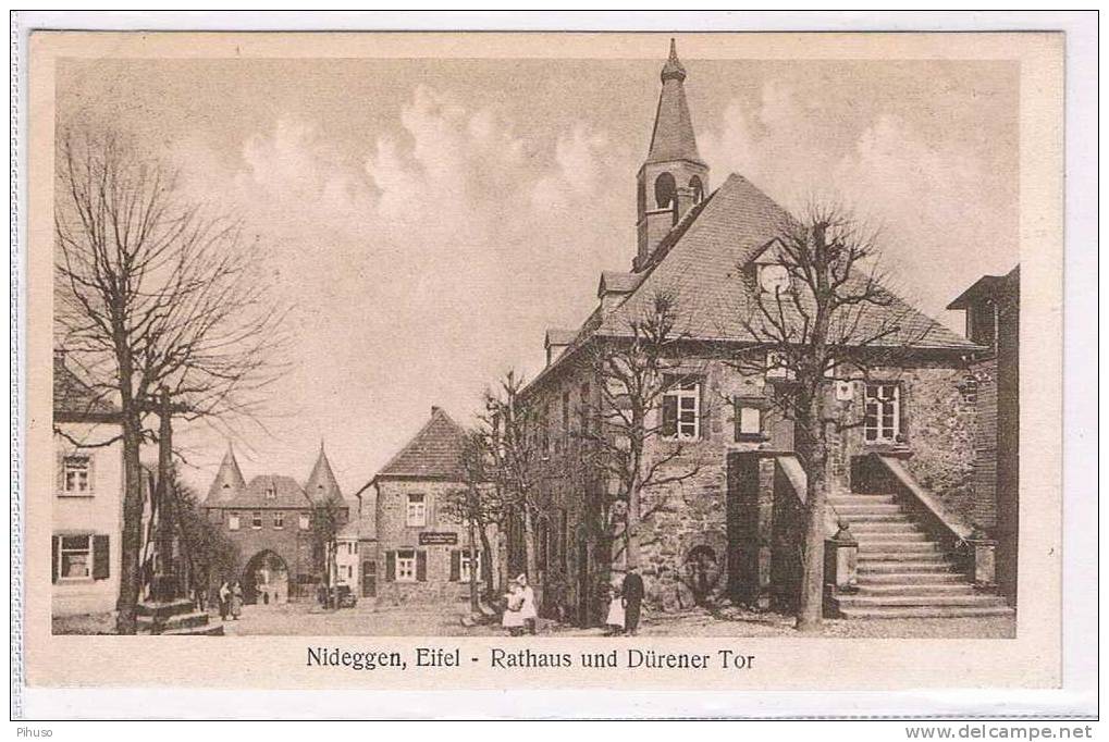 D1814 :  NIDEGGEN : Rathaus Und Dürener Tor - Dueren