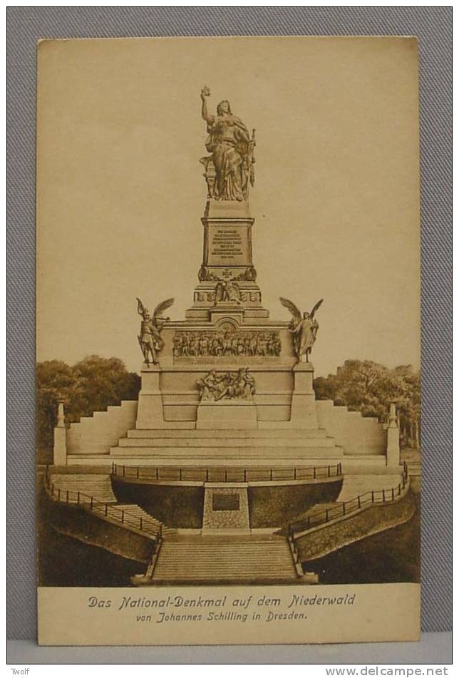 Das National-Denkmal Auf Dem Niederwald Von Johannes Schilling In Dresden  - Original-Ausgabe - F.&O. Brockman's Nachf., - Ruedesheim A. Rh.