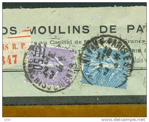 Lettre Recommandée  De    Paris  à 1,50 Fr ( Maury N°223 + 205 ) Le 13/09/1927 - Bb11122 - Storia Postale