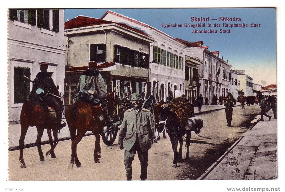 ALBANIA - Scutari, (Shkodra), Army On The Streets - Albanie