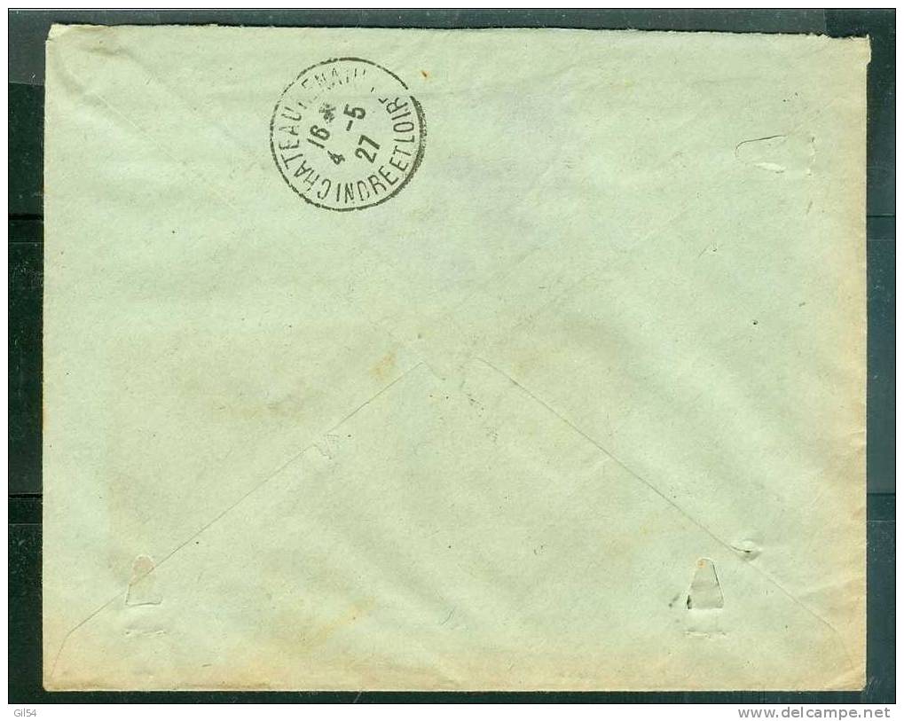 Lettre Recommandée De Toulouse à 1,50 Fr ( Maury N°199  + 205 ) Le 3/05/1927 - BB11215 - Covers & Documents