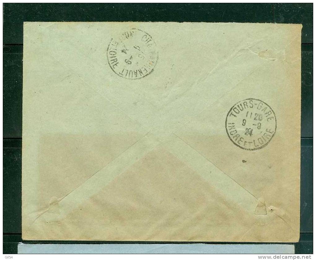 Lettre Recommandée De Montargis    à 0,85 Fr ( Maury N°140 +  144 )  Le 09/09/1924 - BB11221 - Storia Postale