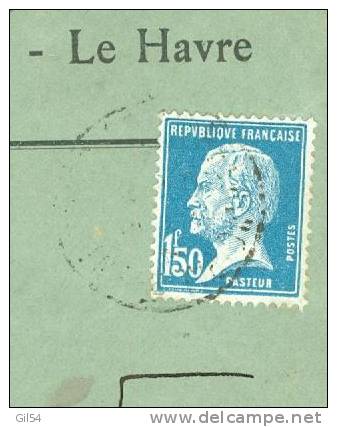 Lettre Recomma Du Havre  à 1,50 Fr ( Maury N°181) Le 30/12/1928 -  - Bb11305 - Brieven En Documenten