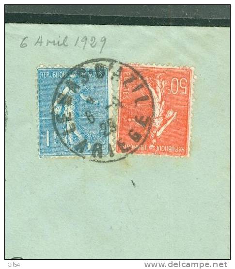 Lettre Recomma De Mas-d'Azil    à 1,50 Fr ( Maury N°205 + 199) Le 06/04/1929-  - Bb11307 - Brieven En Documenten