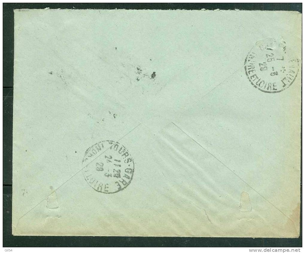 Lettre Recomma De Mas-d'Azil    à 1,50 Fr ( Maury N° 199  X 3 ) Le 23/05/1929-  - Bb11308 - Lettres & Documents