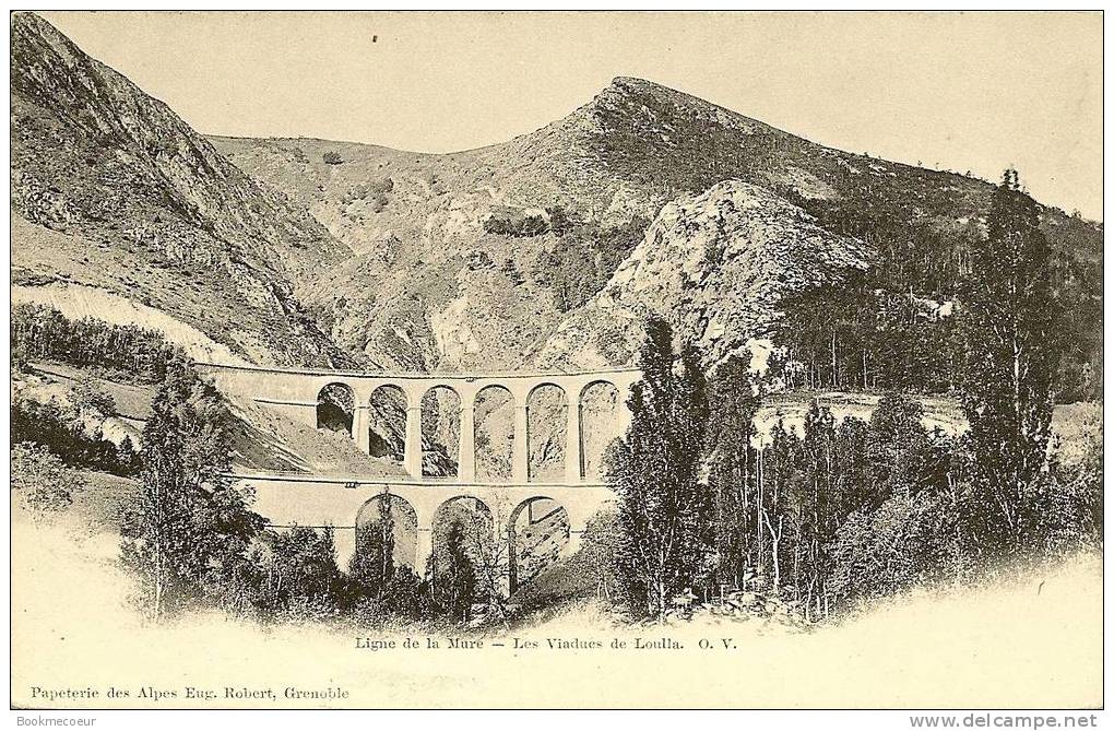 38  LIGNE DE LA MURE LES VIADUCS DE LOULLA  O V   N° C 2693 - La Mure