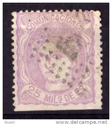 Espagne Régence  T.Ob N°106 1870.71 C.9&euro; - Usati