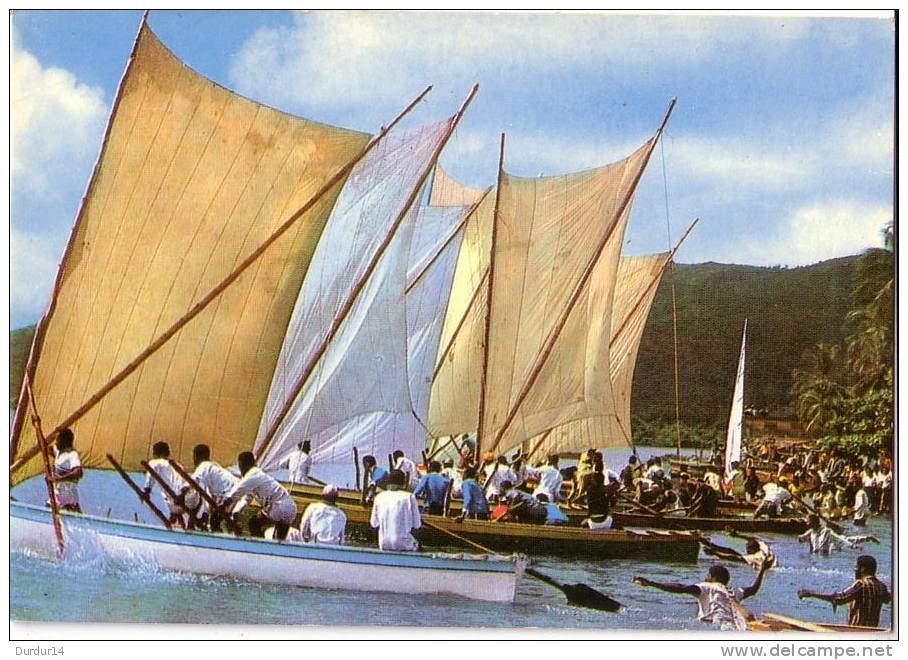 MARTINIQUE  /  Course De Yoles Au Marin...départ D'une Course à La Misaine... Recto-Verso... - Le Marin