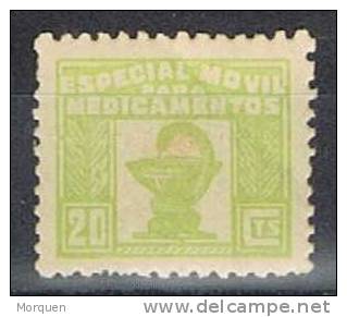 Especial Movil 20 Cts Medicamentos Verde, Papel Gris Verde. ** - Fiscaux