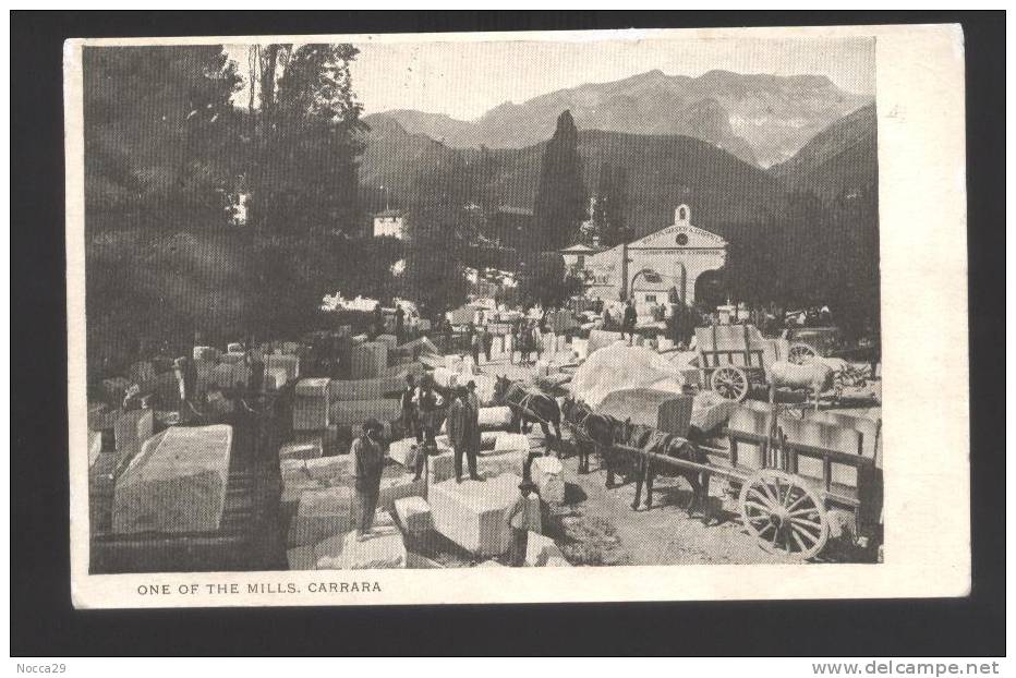 CARRARA  1904  RARISSIMA EDIZIONE INGLESE. VIAGGIATA - Carrara