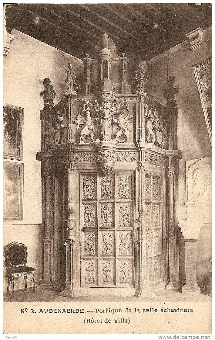 PK.2. AUDENAERDE - PORTIQUE DE LA SALLE ECHEVINALE (HOTEL DE VILLE) - Oudenaarde