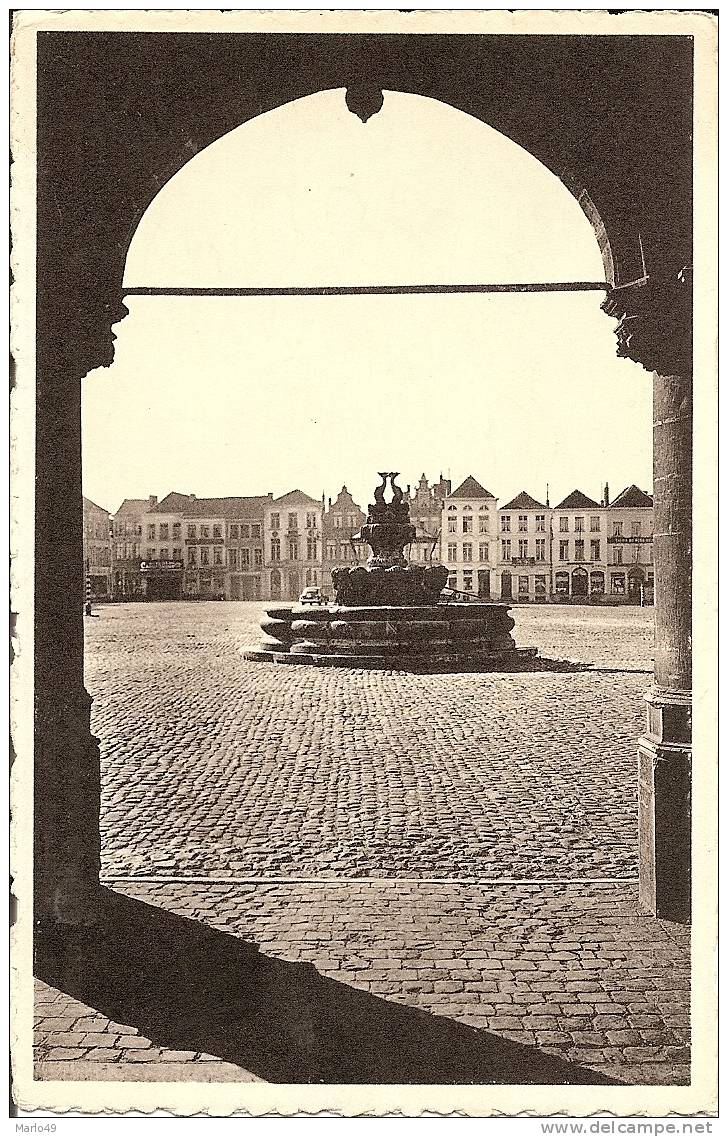 PK.OUDENAARDE  - FONTEIN OP DE GROTE MARKT - - Oudenaarde