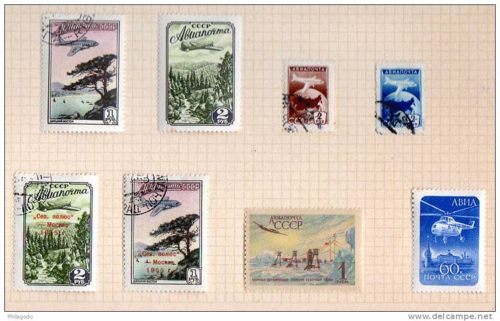 URSS Station « Pôle Nord 4 Et 5  Ø », Hélicoptère, Entre 98 Et 112,  Cote 36,70 €,   Gestempeld - Used Stamps