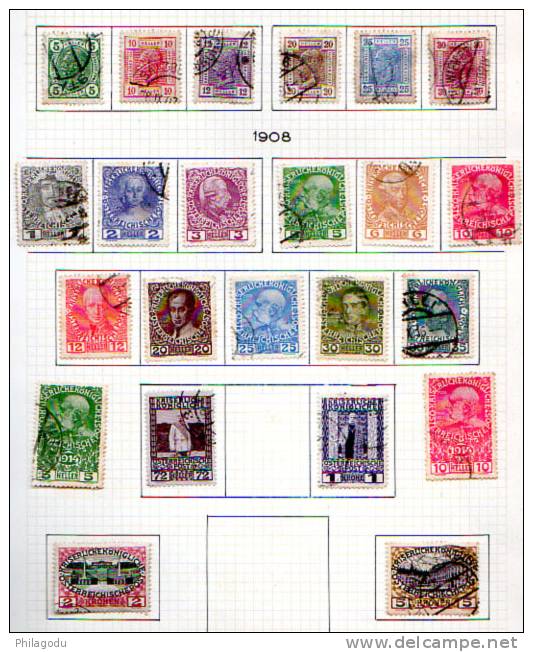 François-Joseph, Entre 95 Et 137, Cote 25,40 € - Used Stamps