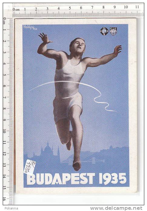 PO4935A# Reprint - BUDAPEST 1935 - ATLETICA - Ill.Halapy  No VG - Atletiek