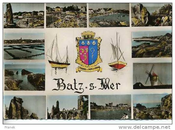 CP44202 - BATZ Sur MER - Carte Souvenir - Divers Aspects - Batz-sur-Mer (Bourg De B.)