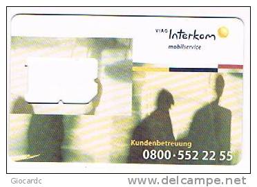 GERMANIA (GERMANY) - VIAG INTERKOM MOBILSERVICE   (SIM GSM ) -     - USED WITHOUT CHIP - RIF. 5871 - Cellulari, Carte Prepagate E Ricariche