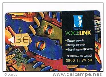 SUDAFRICA (SOUTH AFRICA) - TELKOM CHIP -1999  VOICELINK  EX. 2001.06  - USATA (USED) -  RIF. 2619 - Afrique Du Sud