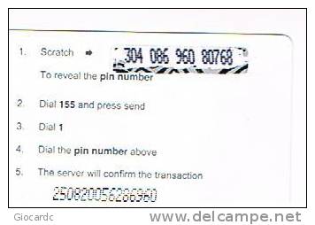 GAMBIA - GAMCEL (GSM RECHARGE) -  HAYSTACK  - USED  -  RIF. 594 - Gambia