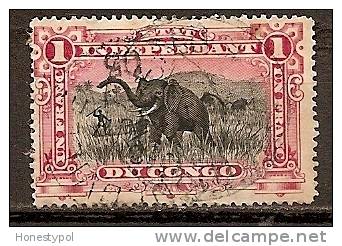 Etat Independant Du Congo - 1894 - 1F (26) - Gestempeld - Oblitérés