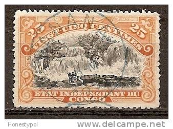 Etat Independant Du Congo - 1894 - 25c (21) - Stempel: BANANA - Oblitérés