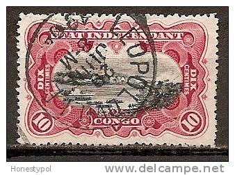 Etat Independant Du Congo - 1894 - 10c (19) - Stempel: LEOPOLDVILLE - Oblitérés