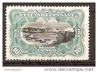Etat Independant Du Congo - 1894 - 10c (18) - * (gedeelte Gom Weg) - Neufs