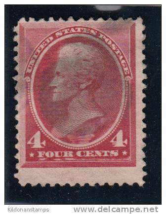 USA 1888 Sc#215 Jackson 4cent Carminet, Used - Gebraucht