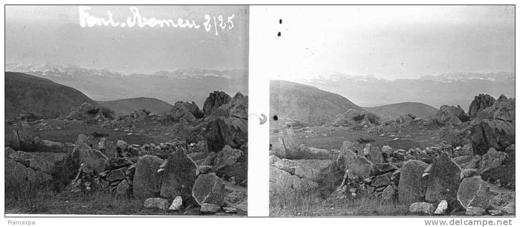 PLAQUE PHOTO VERRE STEREO -  MA184 - PYRENEES ORIENTALES - FONT-ROMEU - Plaques De Verre