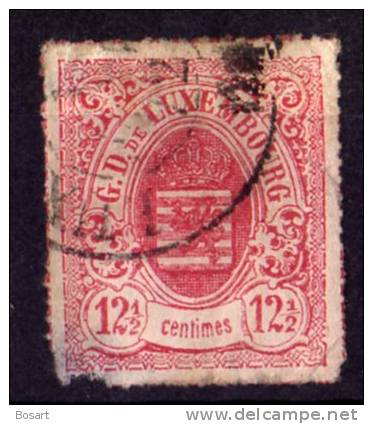 Luxembourg Lot De 3 T.Ob. N°17.18. 1865.71 Et N°30 1874.80 C.18€ - 1859-1880 Wappen & Heraldik