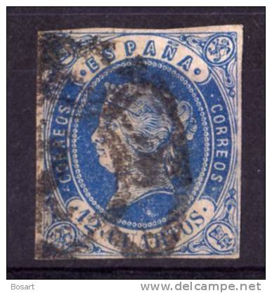 Espagne Isabelle II T.Ob. 1862 N°55 C.10€ - Usati