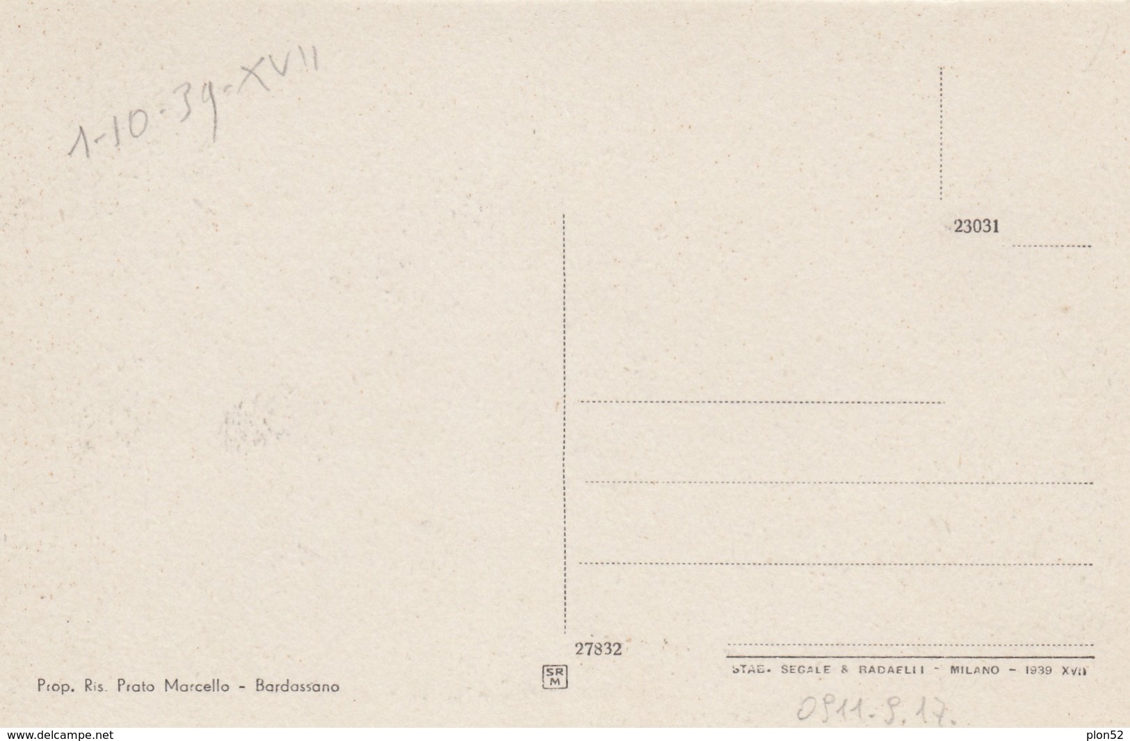 5134-BARDASSANO-GASSINO(TORINO)-1939-FP - Autres & Non Classés