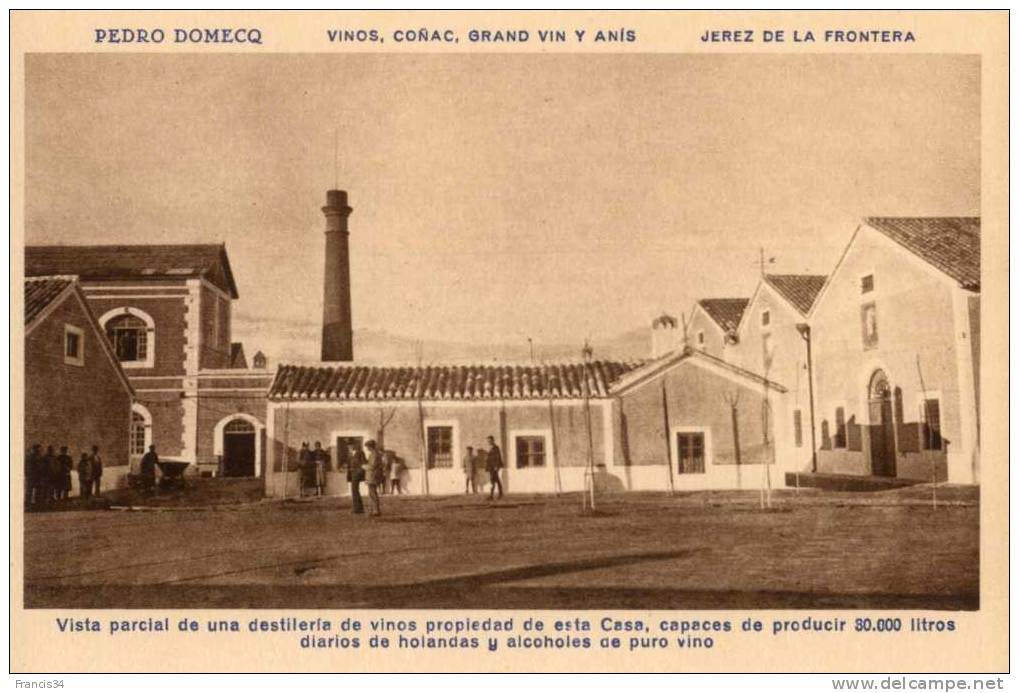 CPA - Jerez De La Frontera - Bodega Pedro Domecq - Vista Parcial De Una Destileria De Vinos Propiedad De Esta Casa - Cádiz