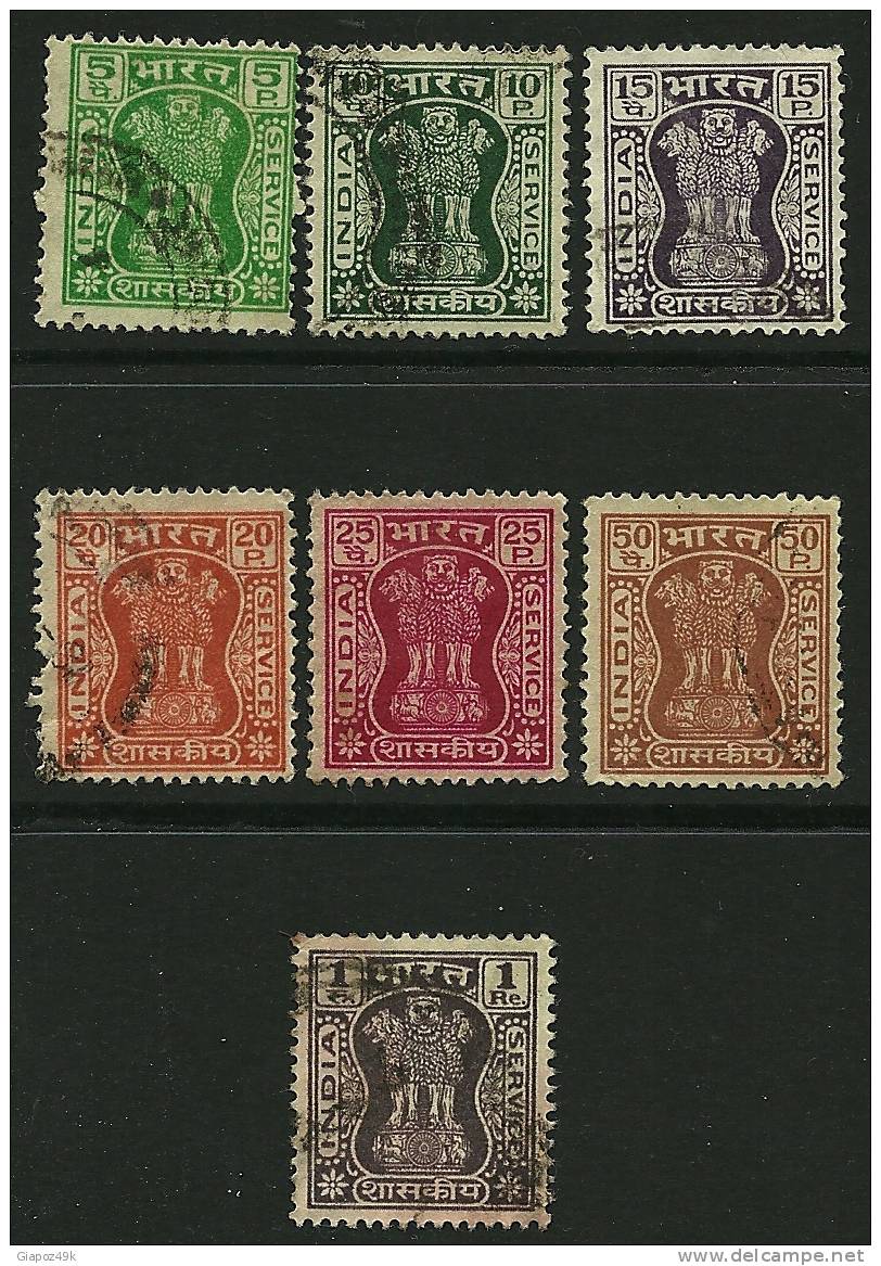 ● INDIA - 1967 / 74 - SERVIZIO - N. 36 . . . Usati  - Cat. ? €  - Lotto 320 - Timbres De Service