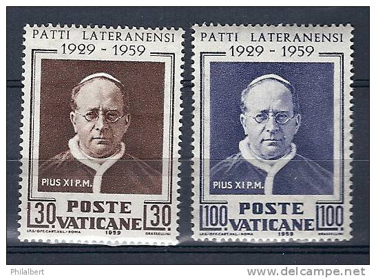 VATICAN 1959 PATTI LATIRANESI CPL ** - Used Stamps