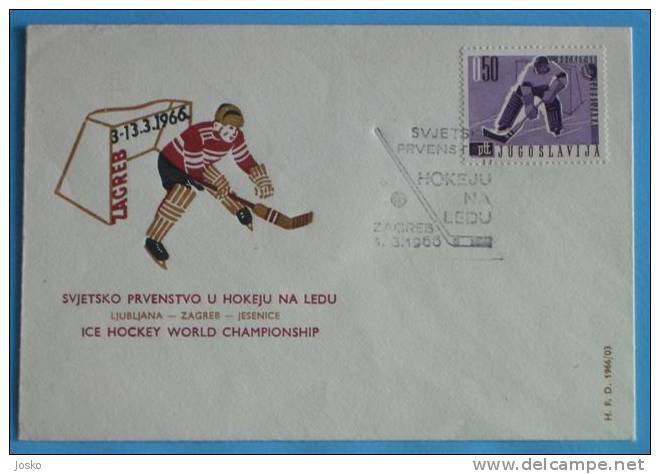 HOCKEY ON ICE - World Championships 1966. ( Yugoslavia ) Hockey Sur Glace Sobre Hielo Su Ghiaccio Eishockey Ijshockey - Hockey (sur Glace)