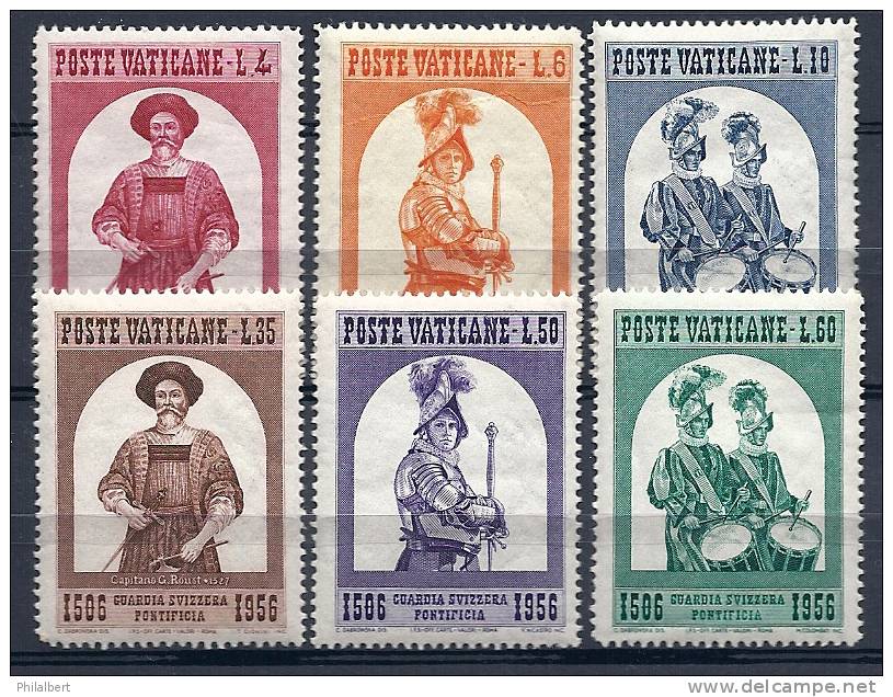 VATICANO 1956 YT 221/226 **. La Guarde Suisse - Used Stamps