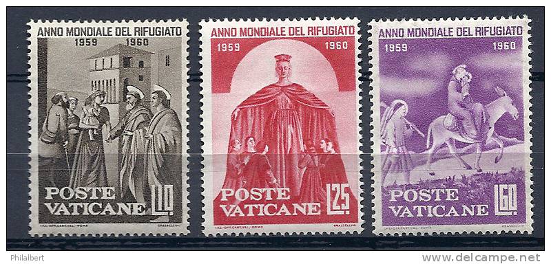 Vaticano 276-278 - 1960 Anno Mondiale Del Rifugiato ** - Oblitérés