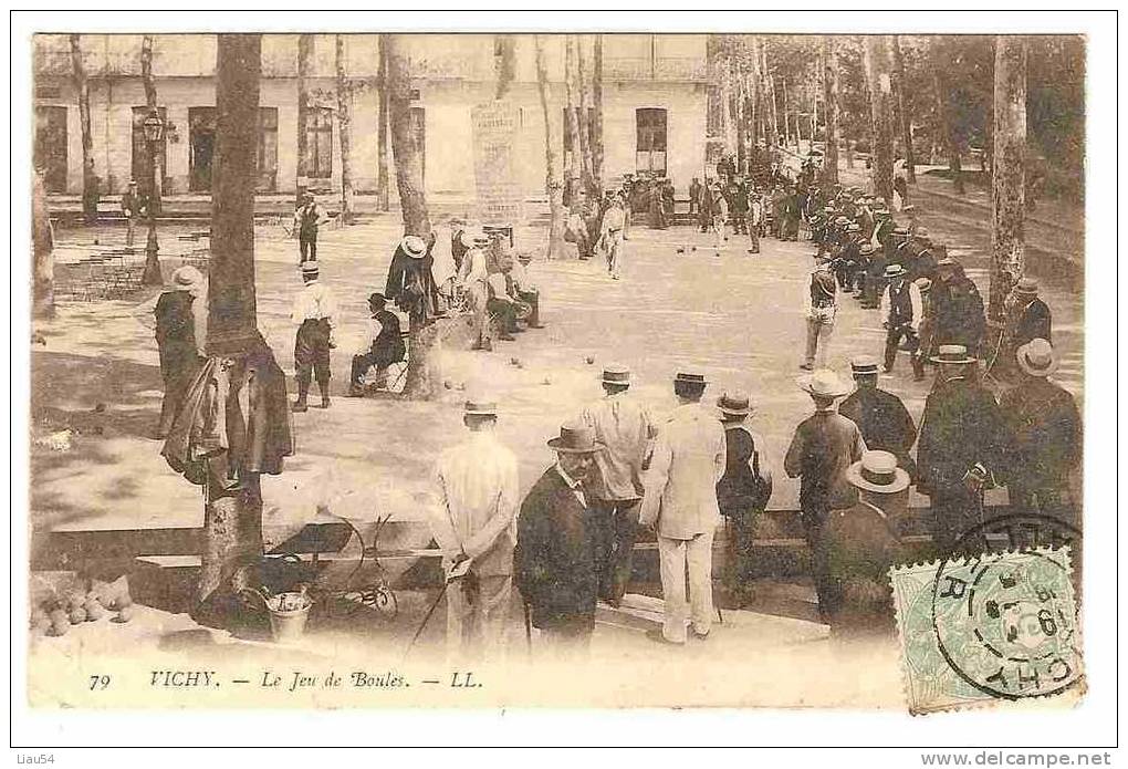 VICHY Le Jeu De Boules (1905) - Regionale Spiele